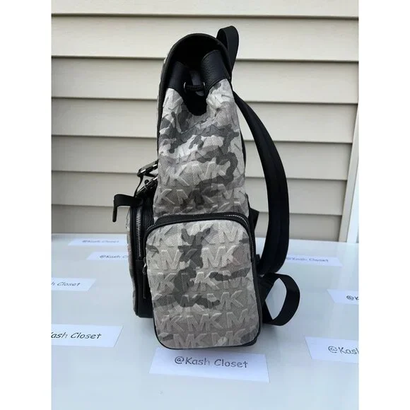 Michael Kors backpack cooper logo denim backpack utility rucksack black - Picture 4 of 12